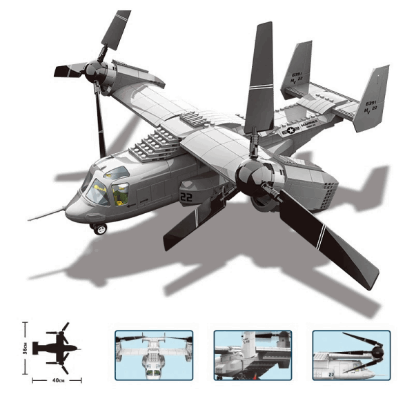 Wange Wange Կոնստրուկտոր Bell Boeing V-22 Osprey ռազմական ինքնաթիռ | Wange 5006